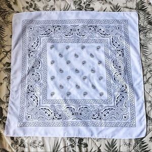 White Paisley Bandana/Scarf